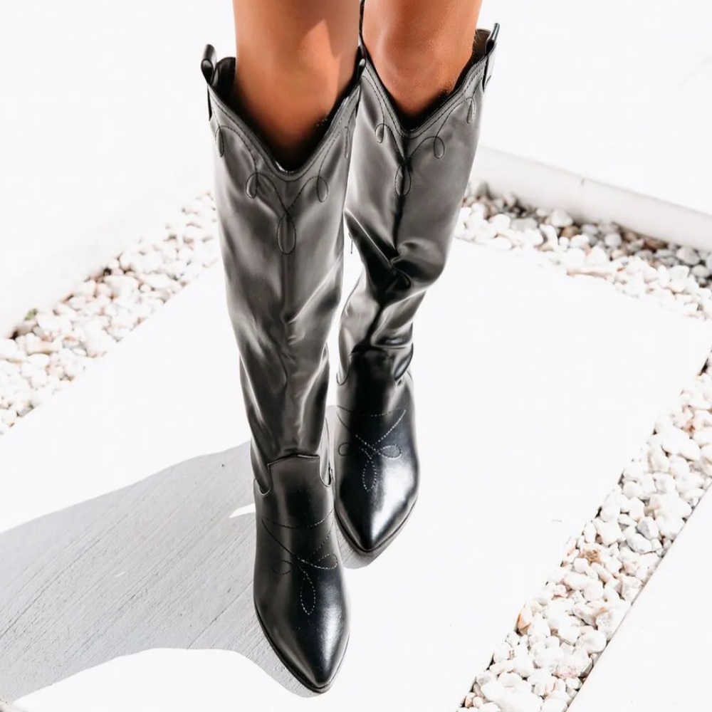 Vici Jayne Faux Leather Western Boot